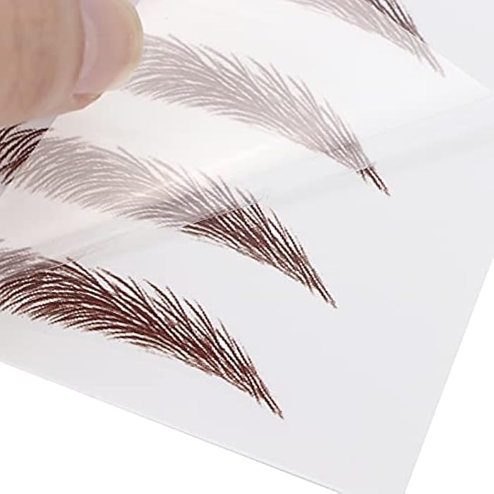 Brrnoo Eyebrow Transfer, Tattoo Sticker Eyebrow Transfer Sticker for Women, Tattoo Stickers Eyebrow Tattoos(Brown-01) - Image 2